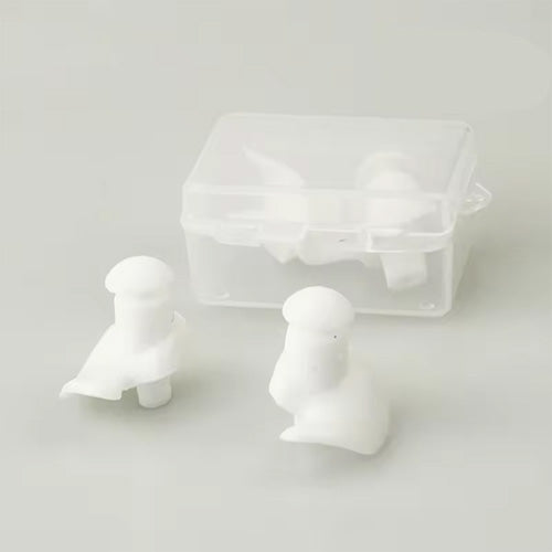 Ear Plugs Black Transparent Box